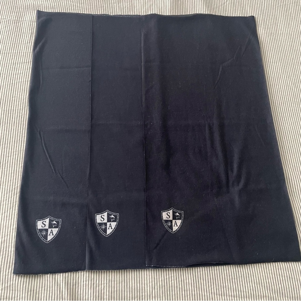 3x SA Fishing Gaiters Black Circle Scarf with Shield Logo